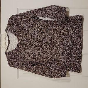 J.McLaughlin Signature Catalina Cloth Top Brown Black Patterned Size: Sm…